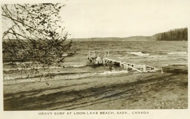 Heavy surf at Loon Lake Beach